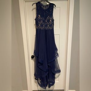 Navy blue, size 13, prom dress.